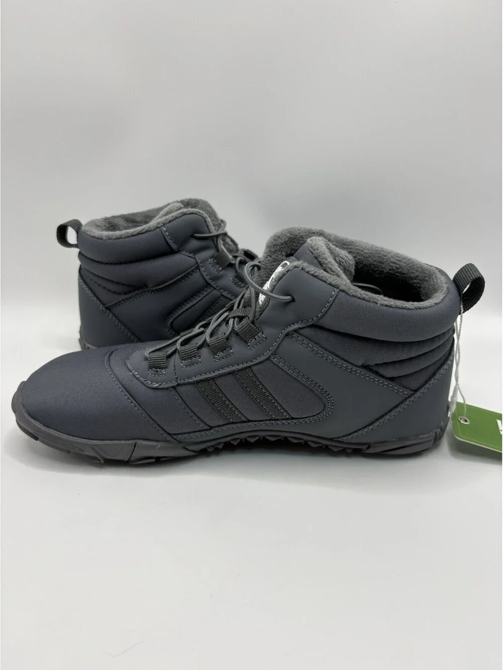 Hike Womens Winter Snow Boots Size 37 Gray Faux Fur Lined Trail Boots US 6.5 NWT